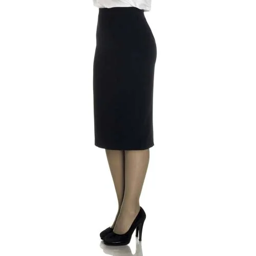 long black color skirt for receptionist